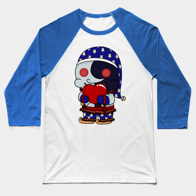 fnaf security breach moondrop valentine chibi Baseball T-Shirt by LillyTheChibi